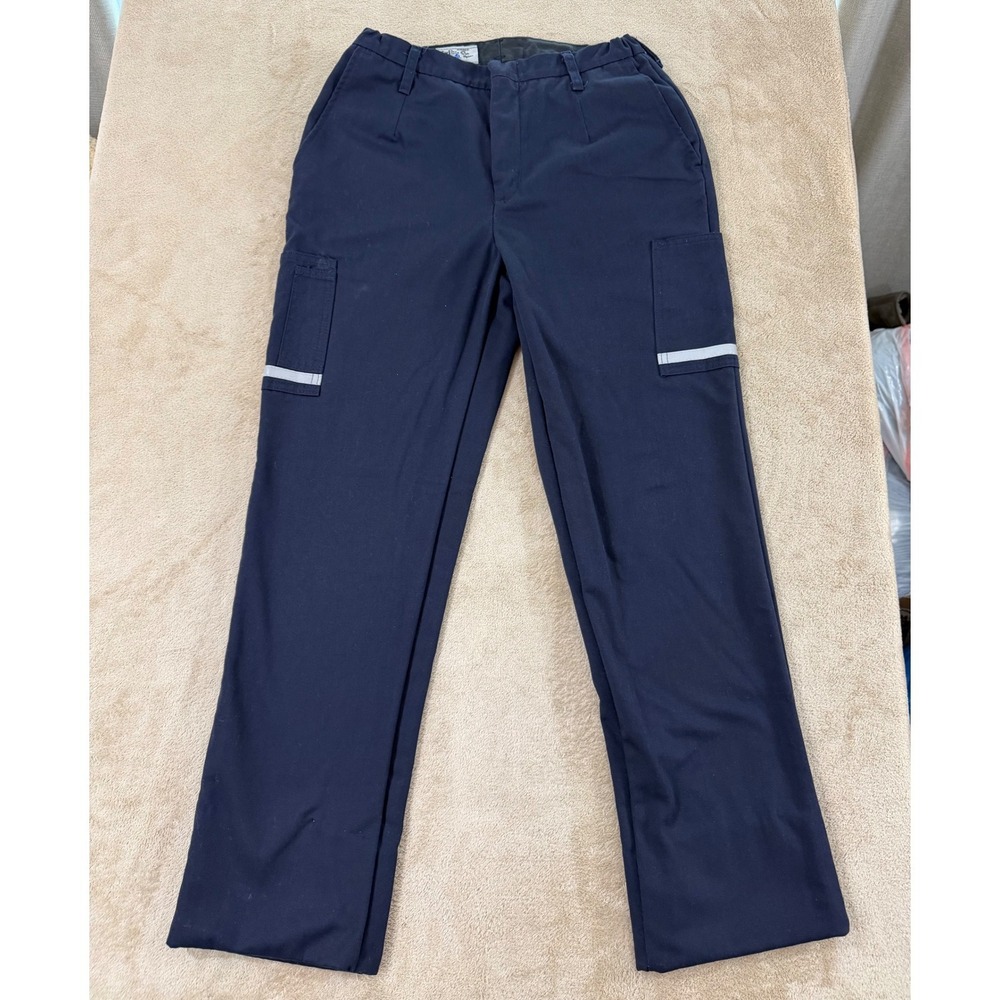 FedEx Stan Herman Uniform Work Pant 06R-35U Men 28 Navy Blue VF Imagewear EUC